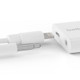 Open Box Belkin RockStar 3.5mm Audio Aux with Port Charge Adapter – White