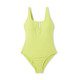 New - Women's U-Wire Medium Coverage One Piece Swimsuit - Kona Sol Green S