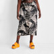 New - Women's Botanical Tie-Front Flowy Midi Skirt - Future Collective with Alani Noelle Black/Tan 1X