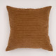 New - 20"x20" Oversize Opulence Woven Striped Square Throw Pillow Brown - Evergrace
