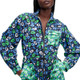 New - Women's Nylon Jazz Dot Green Sports Jumpsuit - DVF XXS