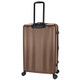 New - Skyline Hardside Large Checked Spinner Suitcase - Brandy Brown