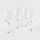Open Box 4pk Geneva Crystal 17.1oz Wine Glasses White - Threshold Signature