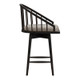 Open Box Braddock Spindle Back Memory Return Swivel Counter Height Barstool Rubbed Black - Hillsdale Furniture