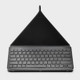 Open Box Wireless Keyboard with Stand for iPads & Tablets - heyday Black and Gray