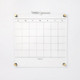 New - 16"x16" This Month Acrylic Dry Erase Calendar Clear - Threshold