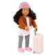 New - Our Generation Lisandra & Rolling Luggage 18" Travel Doll