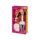 New - Our Generation Lisandra & Rolling Luggage 18" Travel Doll