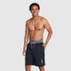 New - Speedo Men's 9" Solid Swim Shorts - Black S