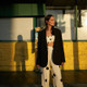 New - Women's Boucle Frayed Edge Blazer - Future Collective with Jenny K. Lopez Black 2X