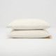 New - Standard Washed Supima Percale Solid Pillowcase Set Natural - Casaluna
