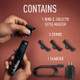 King C. Gillette XT3000 Men's Style Master Cordless Stubble Trimmer + 3 Attachment Combs