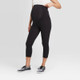 New - Over Belly Active Capri Maternity Pants - Isabel Maternity by Ingrid & Isabel Black S