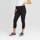 New - Over Belly Active Capri Maternity Pants - Isabel Maternity by Ingrid & Isabel Black S