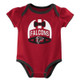 NFL Atlanta Falcons Baby Girls' Onesies 3pk Set - 6-9M