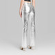 Women's High-Rise Metallic Flare Pants - Wild Fable Silver 0