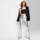 Women's High-Rise Metallic Flare Pants - Wild Fable Silver 4