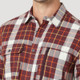 New - Wrangler Men's Regular Fit ATG Plaid Long Sleeve Button-Down Shirt - Red/White S