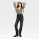 Women's High-Rise 90's Vintage Straight Jeans - Universal Thread Black 2