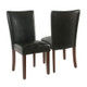 Open Box Set of 2 Parsons Dining Chairs Black Faux Leather - HomePop