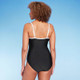 Women's Crepe U-Wire One Piece Swimsuit - Shade & Shore Black L