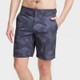 Men's 9" Leaf Printed Hybrid Swim Shorts - Goodfellow & Co Dark Gray 33
