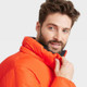 Men's Heavy Puffer Jacket - All in Motion Red Orange S