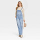 Women's Wide Leg Denim Overalls - Universal Thread Light Wash 00