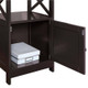 New - Oxford End Table with Storage Cabinet and Shelf Espresso - Breighton Home