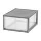 New - IRIS 29.5qt 2pk Mini Stacking Drawer