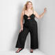 Women's Strappy Cut-Out Wide Leg Jumpsuit - Future Collective with Jenny K. Lopez Black 20
