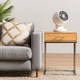 New - WOOZOO Compact Oscillating Air Circulator Fan with Remote White