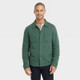 Men's Knit Shirt Jacket - Goodfellow & Co Dark Green L