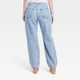 Women's Mid-Rise 90's Baggy Jeans - Universal Thread Medium Wash Destroy 14 Short