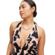 Women's Halter Leopard Neutral Jumpsuit - DVF XXS