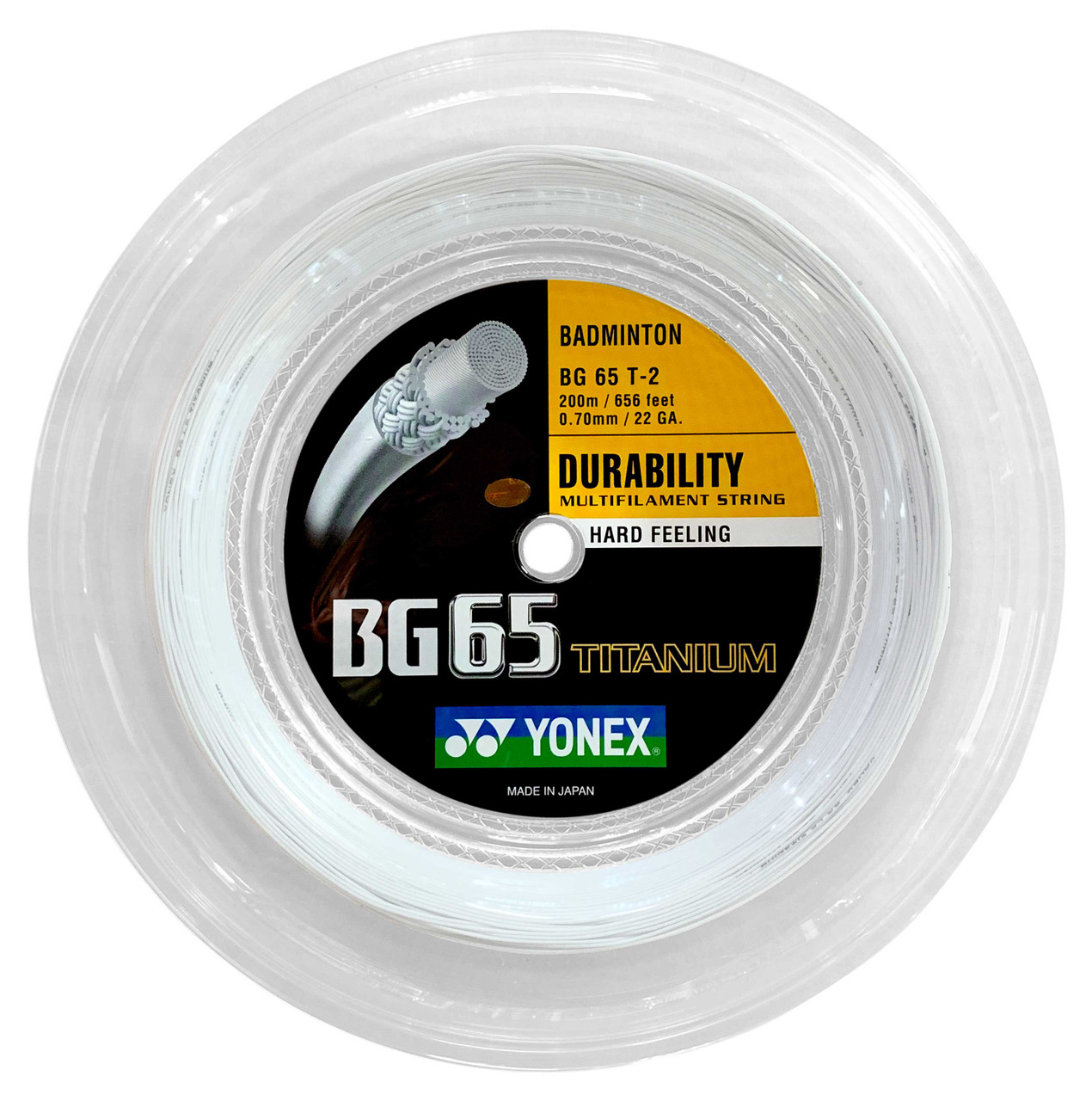 Yonex BG65Ti 0.70mm Badminton 200M Reel - W & D Strings