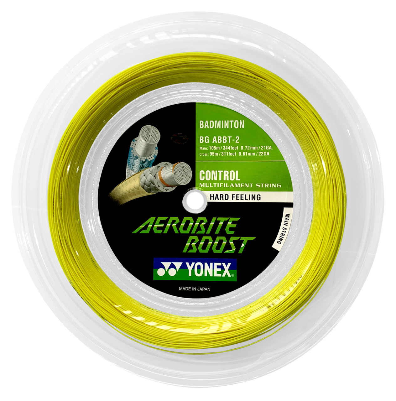 Yonex Aerobite Boost 0.72-0.61mm Badminton Hybrid 200M Reel - W