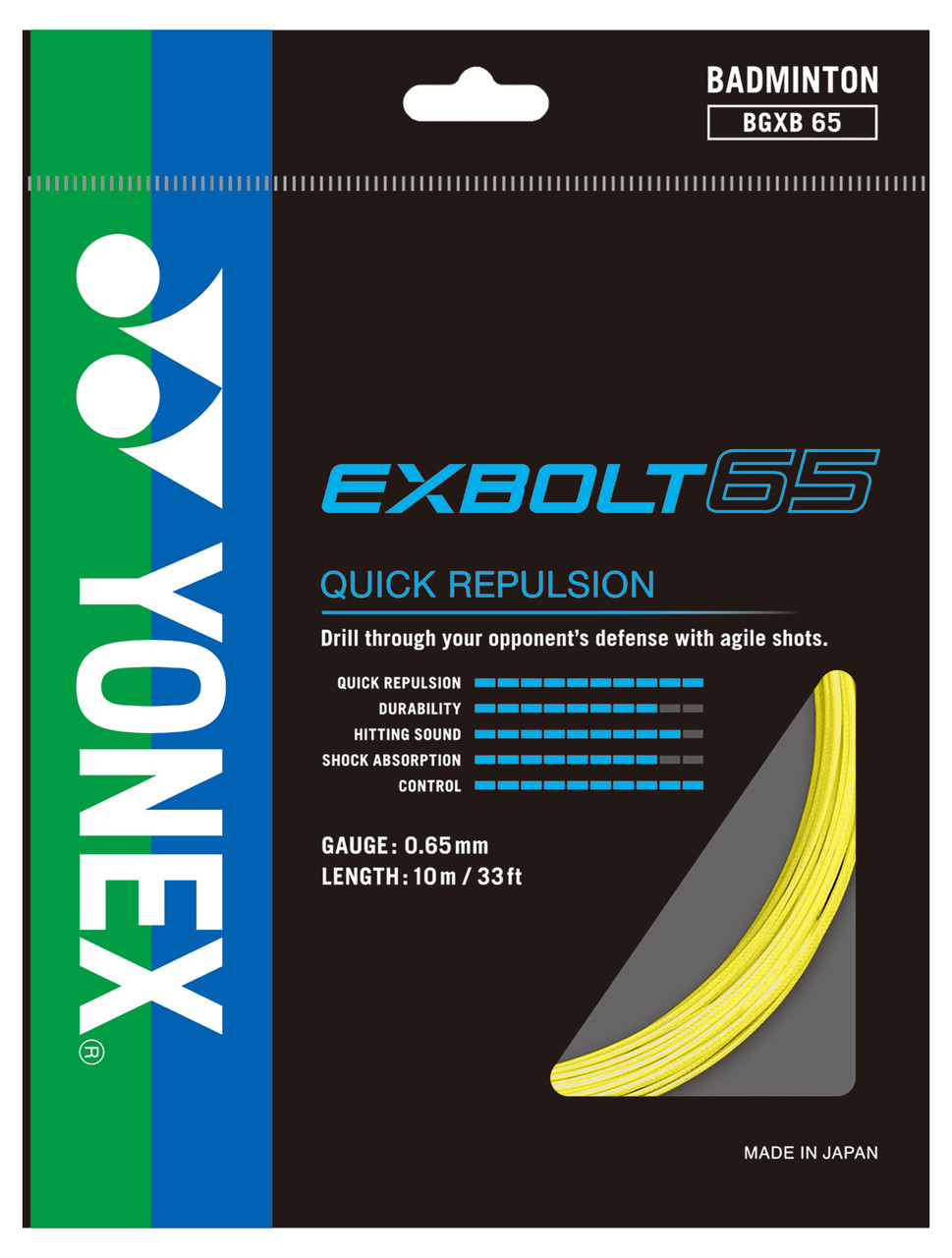Yonex Exbolt 65 0.65mm Badminton Set - Racquet Depot UK