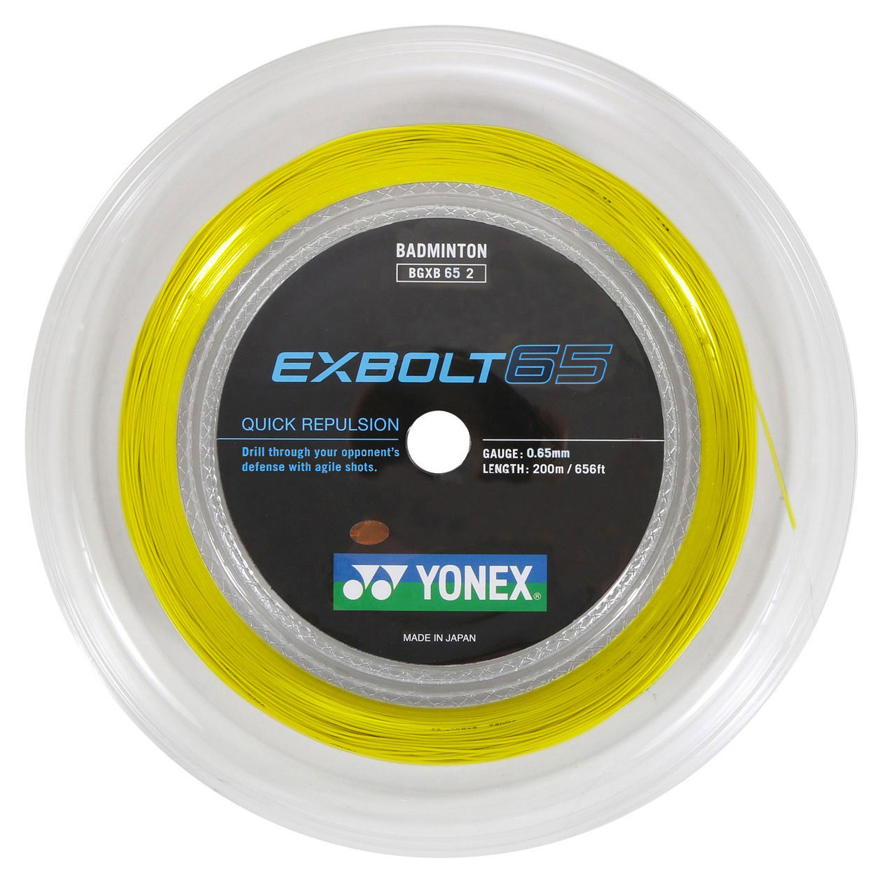 Yonex Exbolt 65 0.65mm Badminton 200M Reel - W & D Strings