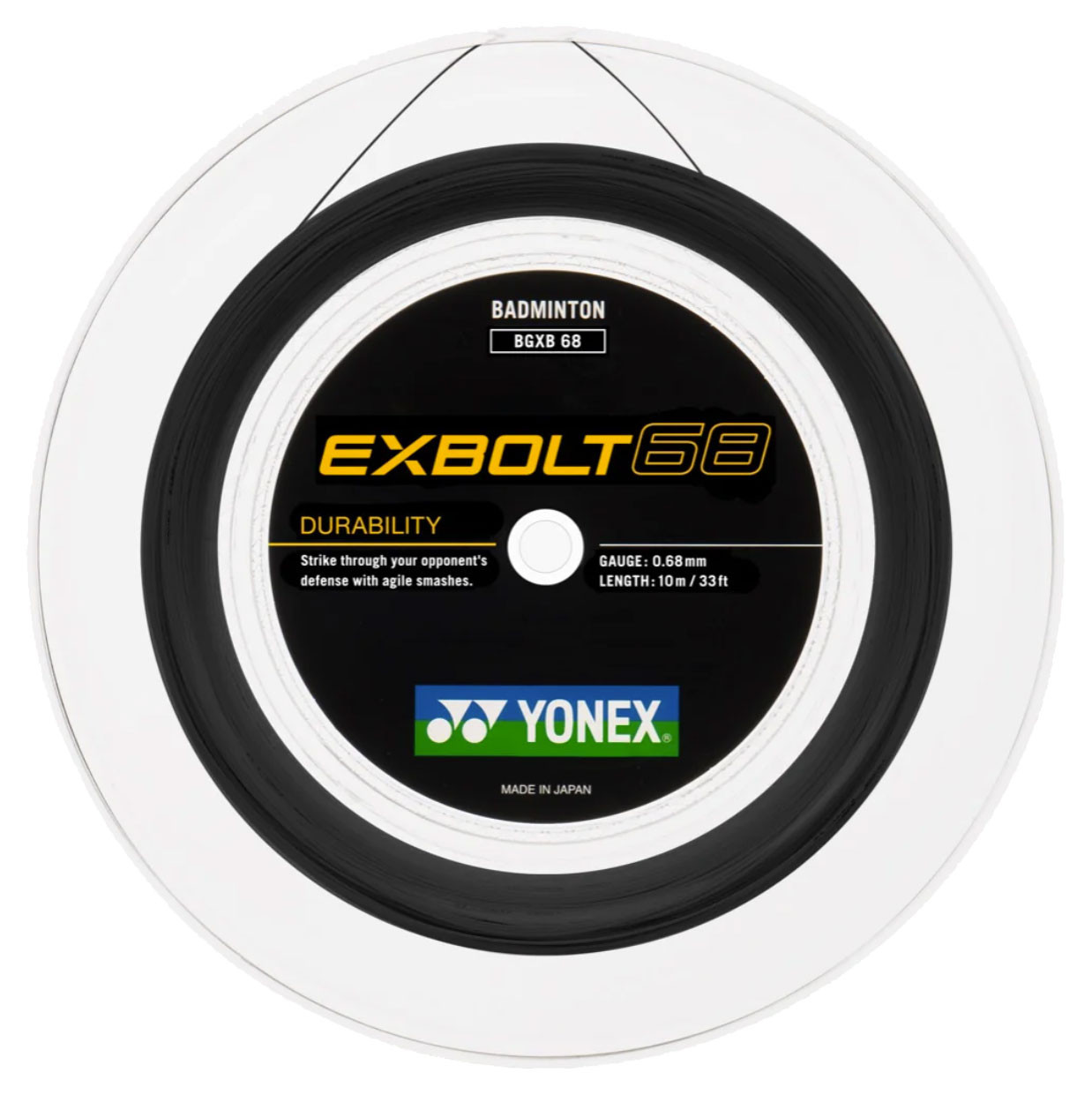 Yonex Exbolt 68 0.68mm Badminton 200M Reel - W & D Strings