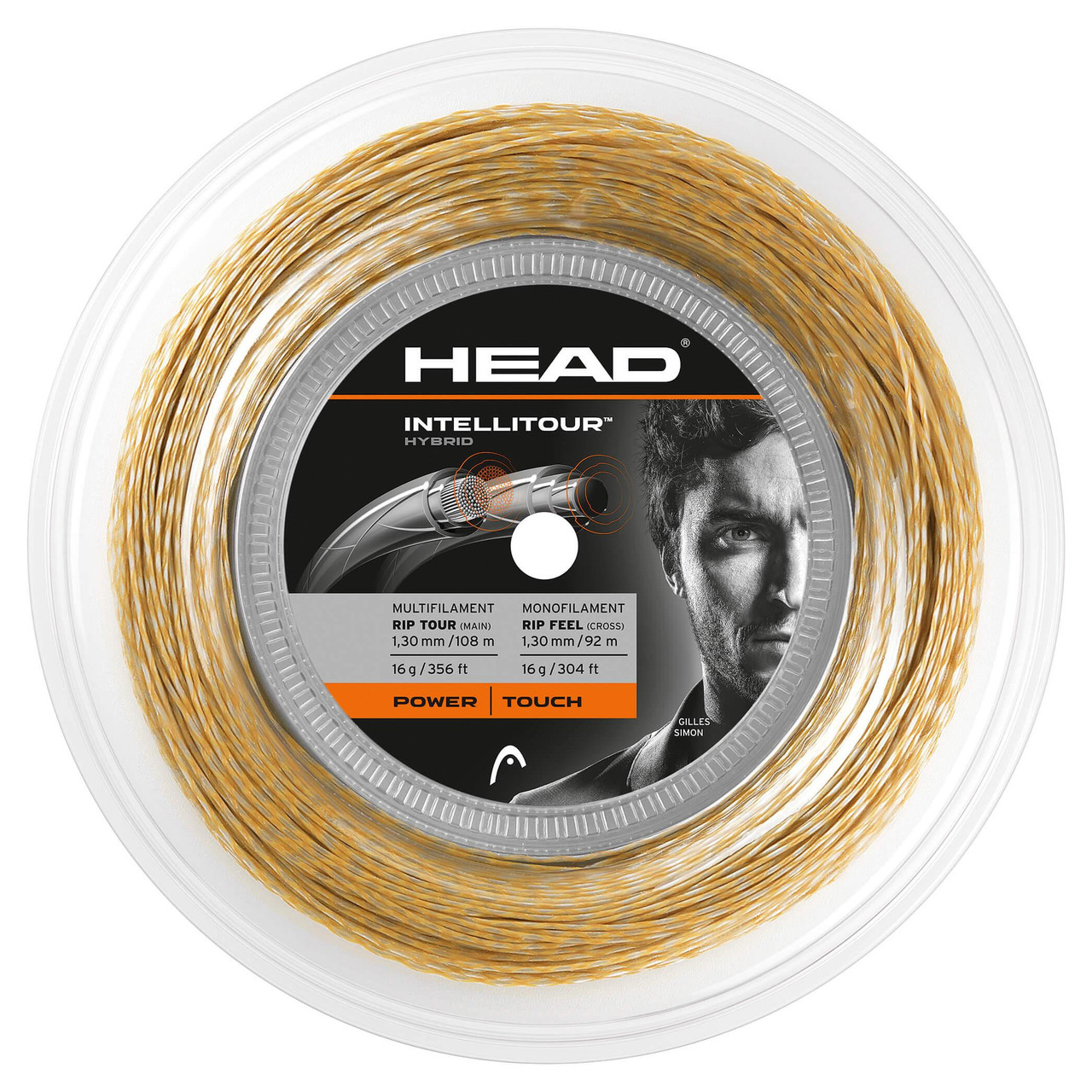 Head Intellitour 16 1.30mm Hybrid 200M Reel - W & D Strings