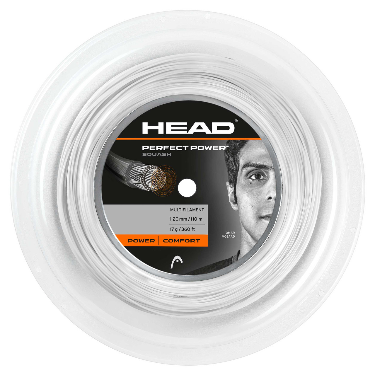 Head Perfect Power 17 1.20mm Squash 110M Reel