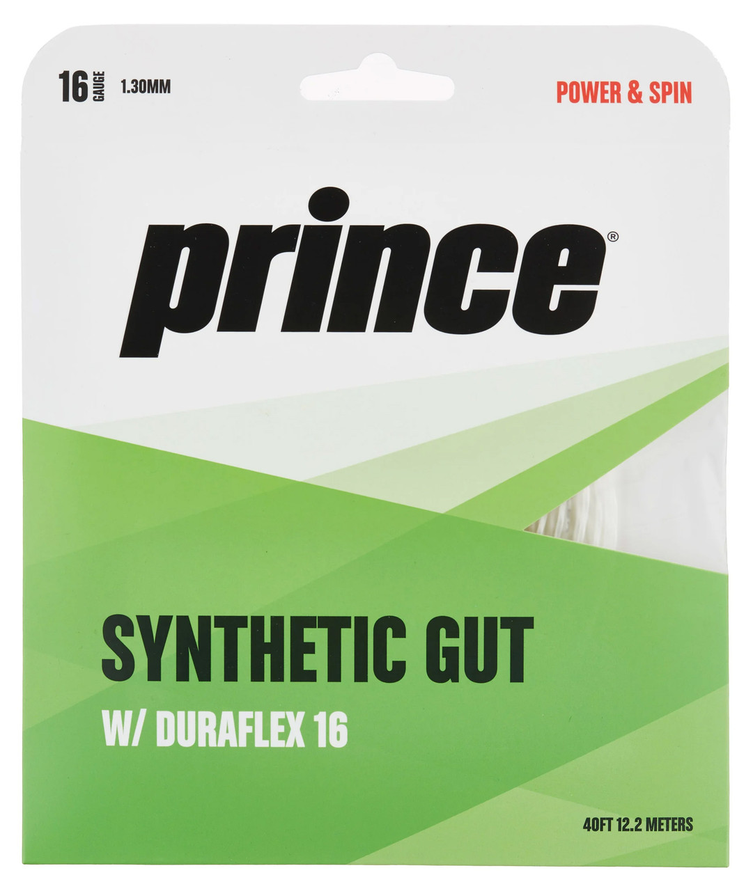 Prince Synthetic Gut Duraflex 16 1.30mm Set - W & D Strings