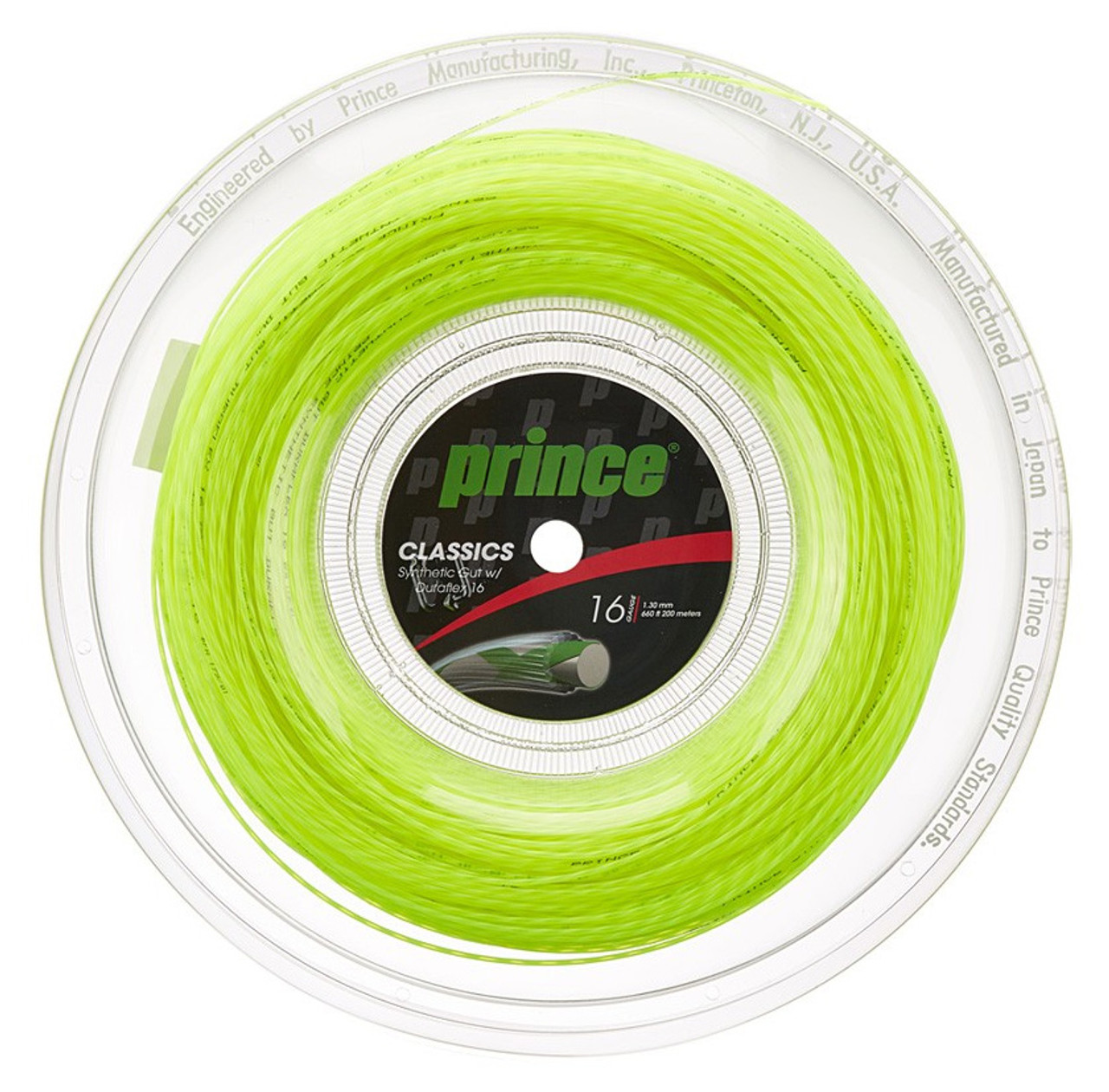 Prince Synthetic Gut Duraflex 16 1.30mm 200M Reel - W & D Strings