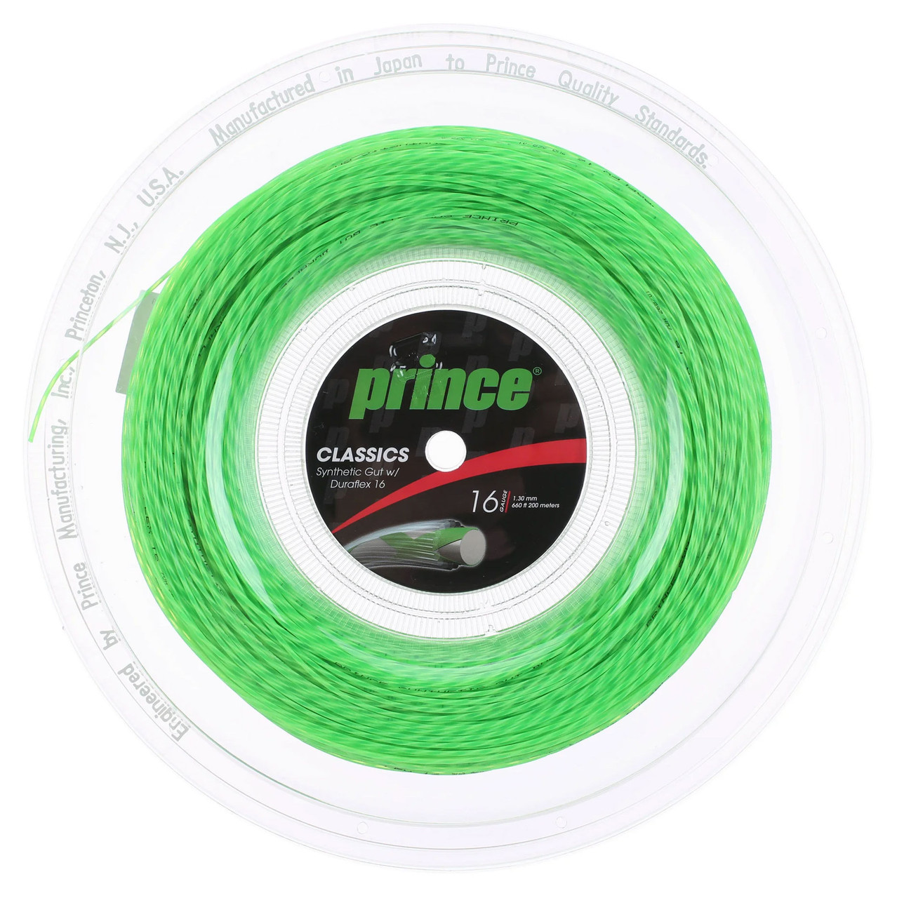 Prince Synthetic Gut Duraflex 16 1.30mm 200M Reel - W & D Strings