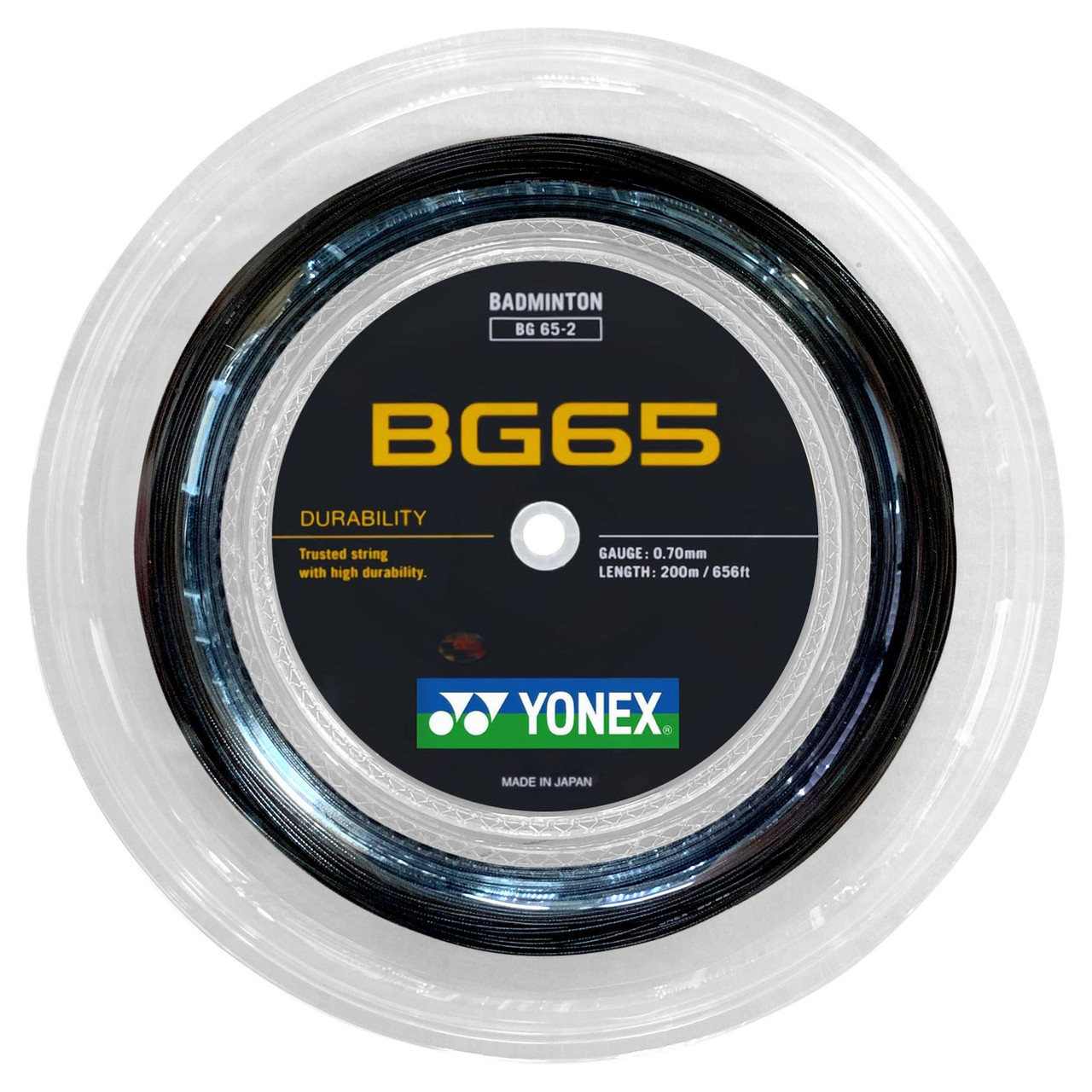 Yonex BG65 0.70mm Badminton 200M Reel - W & D Strings