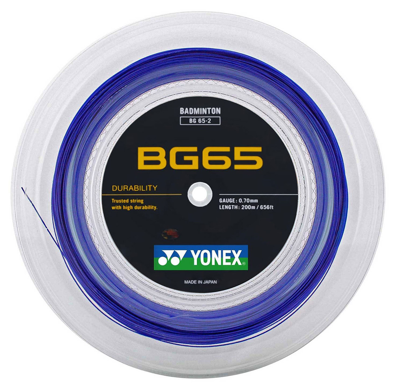 Yonex BG65 0.70mm Badminton 200M Reel - Racquet Depot UK