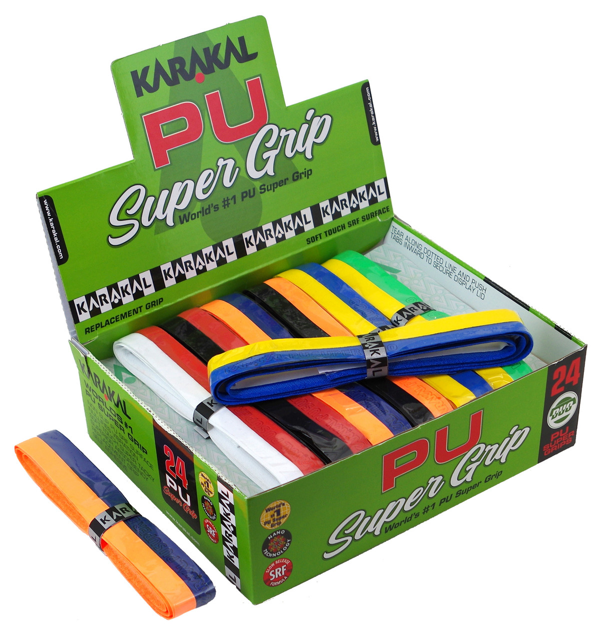Karakal PU Supergrip (schwarz) – 1 Griff Für Schlägersportarten. Dick, Klebrig & Weich. Der Klassiker Seit über 20 Jahren!