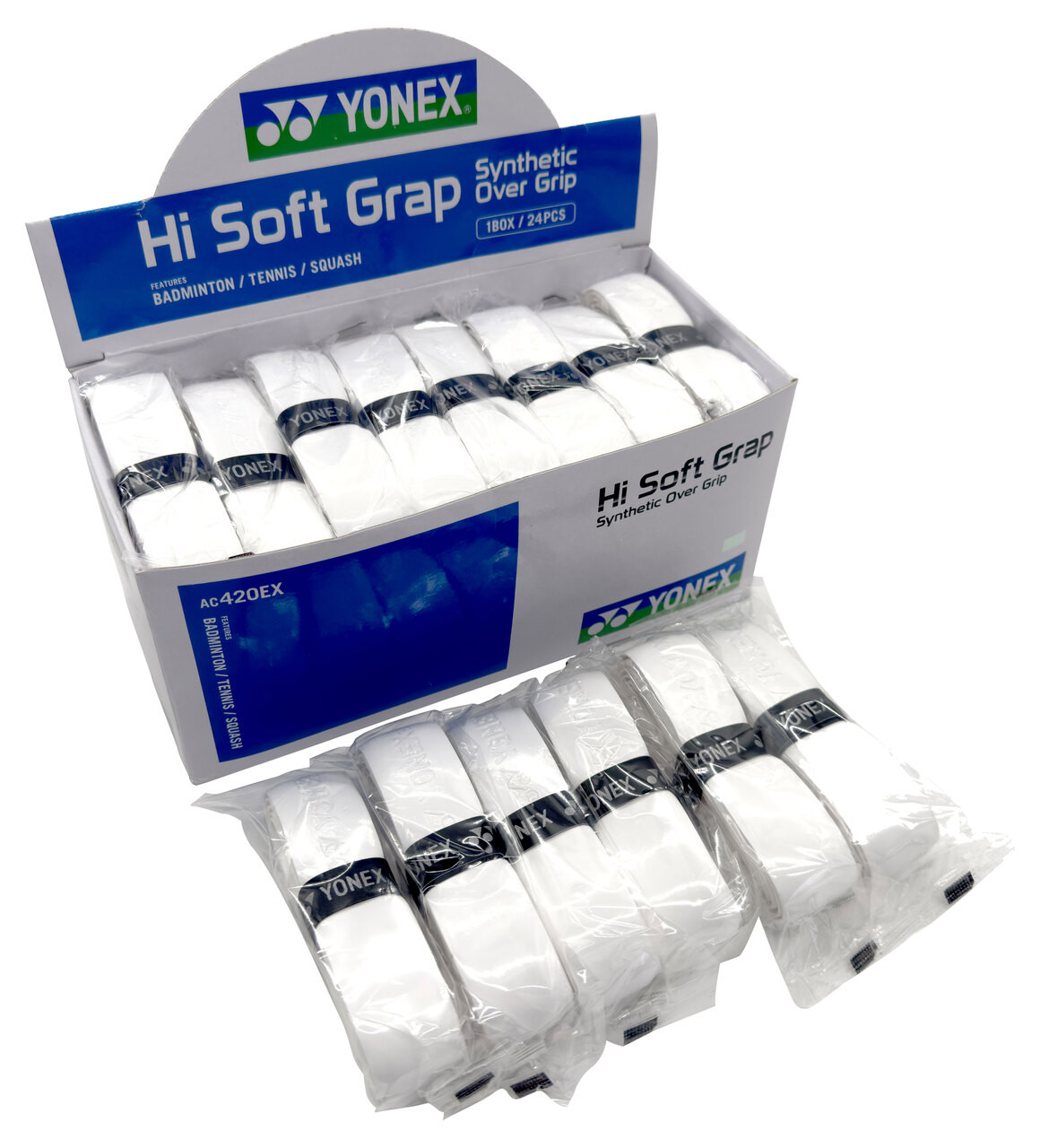 Yonex Hi Soft Grap PU Replacement Grip 24 Pack - W & D Strings
