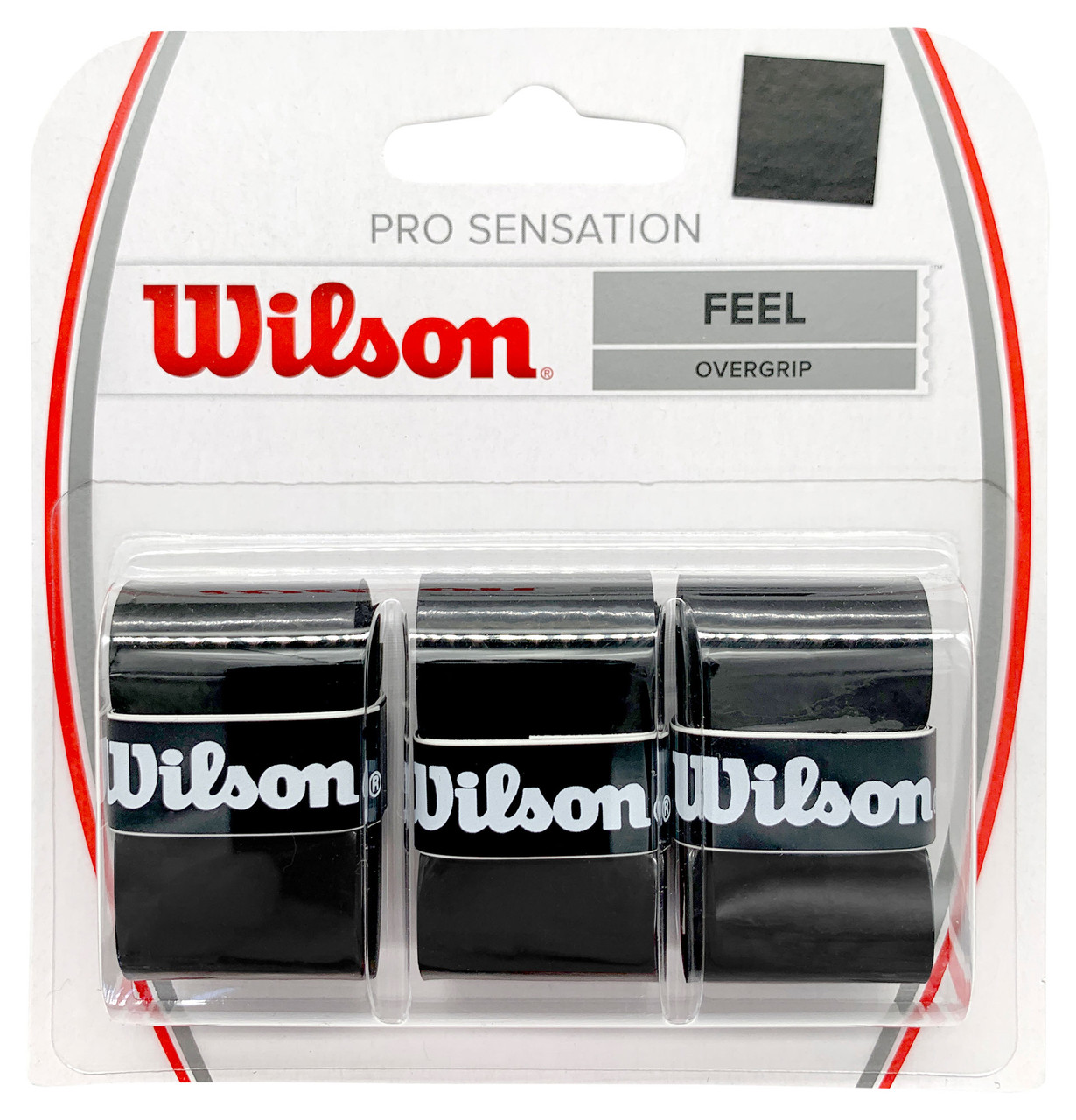 Wilson Pro Sensation Overgrip 3 Pack (Black)